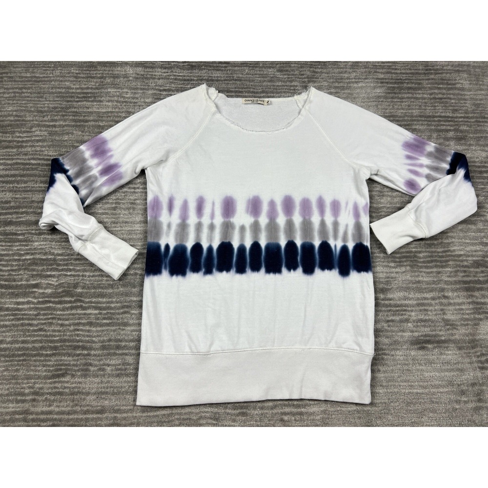 Chance‎ or Fate Sweater Womens Small Multicolor Longsleeve Geometric Casual
